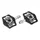 PEDALE GRAVEL / VTT  PLATE NEWTON AUTOMATIQUE OU STANDARD ALU CNC NOIR 102 x 73 mm ROULEMENT DU (COMPATIBLE SHIMANO SPD) (PAIRE)