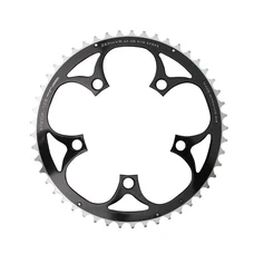 CHAINRING FOR ROAD BIKE- 5 Arms- 46T.Ø 110  -OUTER- ALUMINIUM BLACK- 7075 TA ZEPHYR    (SHIMANO TYPE) 9/10Speed.