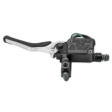 BRAKE MASTER CYLINDER FOR YAMAHA 50 AEROX/MBK 50 NITRO - LEFT -BLACK/SILVER  -P2R-