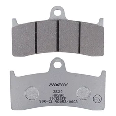 PLAQUETTE DE FREIN NISSIN POUR KAWASAKI ZX-7RR NINJA 1996>2002/HONDA CB 1300 SF 1998>2000/YAMAHA 750 YZF-R7 1999>2001/BUELL 1200 S1, S3, X1, M2/MV AGUSTA 750 F4 1999>2002 AV (A0390) (SEMI METAL)  -ECE R90-