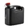 JERRYCAN/BIDON ESSENCE/CARBURANT PRESSOL EN POLYETHYLENE NOIR AVEC BEC FLEXIBLE 10L (AVEC GRADUATION)