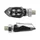 CLIGNOTANT MOTO AVOC INZAY 5 LEDS BASE ABS TRANSPARENT/NOIR (L 35mm / H 18mm / L 16mm) (HOMOLOGUE CE) (PAIRE)