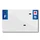 PLASTIC STRIP FOR BLANK PVC LICENSE PLATE (MOTORBIKE FORMAT 210X130)-DEPT 95/EUROPE (SOLD PER UNIT)