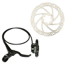 DISC BRAKE KIT- HYDRAULIC FOR MTB- AURIGA 2.85 BLACK FRONT POST MOUNT - WITH DISC AND ADAPTER- USE DEORE PADS
