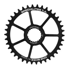 CHAINRING FOR MTB- "DIRECT MOUNT" 38 teeth TA ONE SH52 MATT BLACK ALUMINIUM- SHIMANO XTR M9100 / XT M8100 / SLX M7100/M900 - 10/11/12 Speed