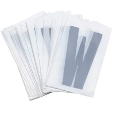 LETTRE PLAQUE PVC MOTO/SCOOTER 45mm  W  (VENDU PAR 10)