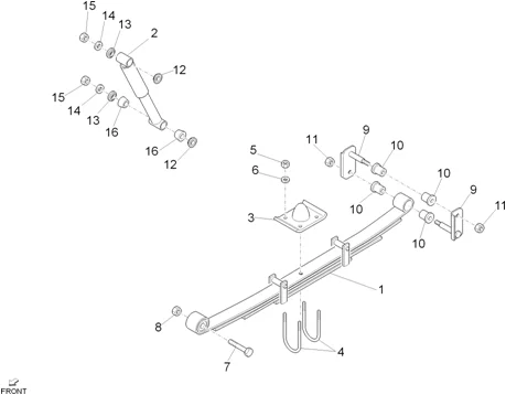 Suspension arrière - Amortisseur/s