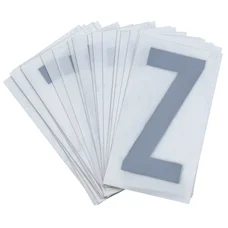 LETTRE PLAQUE PVC MOTO/SCOOTER 45mm  Z  (VENDU PAR 10)