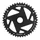 CHAINRING FOR EBIKE- DIRECT MOUNT 44 Teeth. Single- BLACK AMUMINIUM 7075 STRONGLIGHT (for BOSCH 4th GENERATION) NARROW WIDE TECHDE