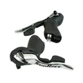 LEVIER/MANETTE ROUTE PATIN SUNRACE  9V. TRIPLE ALU NOIR COMPATIBLE SHIMANO (PAIRE)