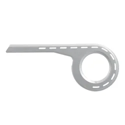 PARE/CARTER CHAINE PISTOLET HEBIE ARGENT PLATEAU 44-48D. (VENDU A L UNITE)  -  ajouter fixation ref 178275 et en option ref 178274