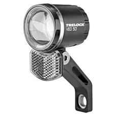 ECLAIRAGE VELO VAE / E-BIKE AVANT SUR FOURCHE TRELOCK LS380 BIKE-I 6/12V 50LUX NOIR - POUR VOIR A 70M ET VISIBLE A 4KMS