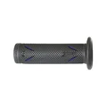 REVETEMENT POIGNEE PROGRIP MOTO ON ROAD 718 DOUBLE DENSITE NOIR/BLEU OPEN END 122mm (PAIRE)