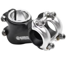 STEM FOR ROAD BIKE/MTB- UNO -ALUMINIUM- BLACK / SILVER ANGLE 25° Ø25,4 L60mm -For fork 1" or 1"1/8
