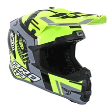 CASQUE CROSS ADULTE PROGRIP 3080 SPIRITS JAUNE FLUO/GRIS   S (ECE 22.06)