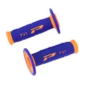 GRIP -  PROGRIP OFF ROAD 791 DUAL DENSITY- ORANGE FLUO/BLUE 115mm (PAIR) (CROSS/MX)