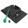 CLIQUET WERA  8100 SB ZYKLOP COMFORT 3/8 METRIQUE AVEC DOUILLES ET RALLONGE NOIR/VERT (SET 16 PIECES)  -MARQUE ALLEMANDE POUR LES ATELIERS-