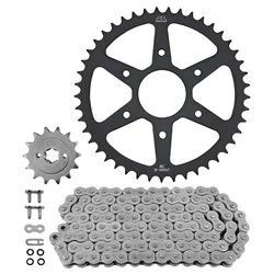 KIT CHAINE ADAPTABLE KTM 125 DUKE ABS 2014>2024, RC 2014>2024 / HUSQVARNA 125 SVARTPILEN 2021>2024 520 14x45 (DIAM COURONNE 63/118/8.5) (DEMULTIPLICATION ORIGINE) -JT SPROCKETS