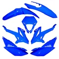 FAIRINGS/BODY PARTS FOR 50cc MOTORBIKE  BETA 50 RR 2012> BLUE (7 PARTS KIT)  -P2R-