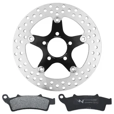 DISQUE ET PLAQUETTE DE FREIN ADAPTABLE KYMCO 125 X-TOWN CITY 2020>2021, 300 K-XCT 2012>2017, 350 DOWNTOWN 2015>2022 AV (PACK FREINAGE/ENSEMBLE DISQUE FLOTTANT, PLAQUETTE) -NEWFREN