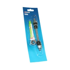 FRONT WHEEL SPINDLE -FOR MTB  CHROME WELDTITE Ø 9 x 140mm WITH BALL AND CAGE+GREASE