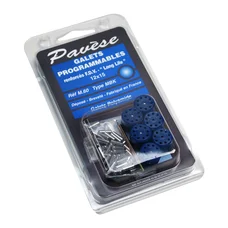 GALET/ROULEAU SCOOT PAVESE PROGRAMMABLE 15x12  1,5g à 7g (x6)  POUR MBK 50 BOOSTER, NITRO, OVETTO, STUNT/YAMAHA 50 BWS, AEROX, NEOS