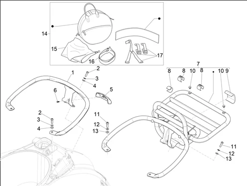 Porte-bagages arrière
