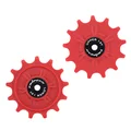 GALET DERAILLEUR GRAVEL/VTT TRIPEAK 13-13 DENTS G5 CERAMIQUE 11V. SHIMANO GRX/XT (GRX 812 / 817 / XTM8000) ROUGE (BLISTER DE 2)