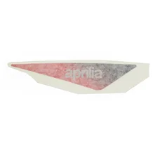 DECAL-  ON LEFT SPOILER "PIAGGIO GENUINE PART" APRILIA 50 SR MOTARD (FOR GREY/WHITE OR ORANGE VERSION)  -5A000590-