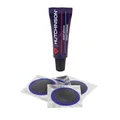 REPAIR KIT -  FOR BICYCLE TUBELESS TYRE - MTB HUTCHINSON - INSIDE MOUNTING PATCHES - IN BOX : 3g GLUE + 4 PATCHES 25mm)