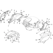 Carrosserie av. - Garde-boue AV