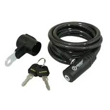ANTITHEFT FOR BICYCLE - KEY COILED CABLE P2R Ø  8mm L 1,50M (with bracket)