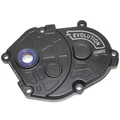 TRANSMISSION COVER  ( POLINI EVO) FOR MBK 50 BOOSTER/ STUNT/ NITRO/YAMAHA 50 BWS/ SLIDER/ AEROX BLACK (170.0301)
