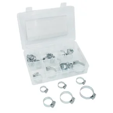 WORM DRIVE HOSE CLAMP 20 - 22 - 25 - 27 - 38 - 44 mm  (RANGE WITH 26 PARTS IN BOX)  -P2R-