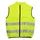 SAFETY VEST-REFLECTIVE -  YELLOW-PREMIUM QUALITY-LONG ZIPPER-ZIPPED BACK POCKET