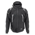 VESTE/BLOUSON ADX RSX NOIR/BLANC  L  AVEC CAPUCHE AMOVIBLE (AVEC PROTECTIONS/SANS PLAQUE DORSALE)  (HOMOLOGUE NF EN 17092-4 : 2020)