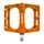 PEDALE VTT PLATEFORME DESCENTE / BMX SWITCH XL FREERIDE ALU CNC ORANGE FILETAGE 9/16 AVEC PICOTS (PAIRE) 110x100mm