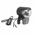 ECLAIRAGE VELO A DYNAMO HERRMANS MR4 100 LUMENS NOIR AVANT (LIVRE AVEC PATTE SUR FOURCHE) 6V/2.4W  - (VENDU EN VRAC POUR ATELIER)
