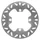 BRAKE DISC FOR HONDA 400 SW-T 2009> Rear, 600 SW-T 2011> Rear, 300 FORZA 2012> Rear, 400 SILVER WING 2006> Rear  (EXT 240mm - INT 105mm - 6 Holes )  (DF5072A)  -NEWFREN-