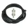 FUEL HOSE KIT Ø 8x12  BLACK+ CYLINDRICAL FUEL FILTER Ø8 (1M) (MADE IN FRANCE)