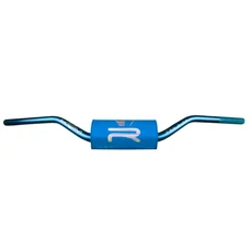 GUIDON 50 A BOITE KRM PRO RIDE OVERSIZE DIAM 28,6mm ALU BLEU AVEC MOUSSE BLEU HOLOGRAPHIQUE