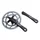 PEDALIER ROUTE STRONGLIGHT 9/10V. IMPACT ECO ARGENT 170mm 50-34 COMPATIBLE 8V. (AXE CARRE 107mm)
