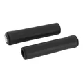 POIGNEE CITY/VTT BIKE RIBBON SILICONE SOFT NOIR 22mm L 130mm (PAIRE)