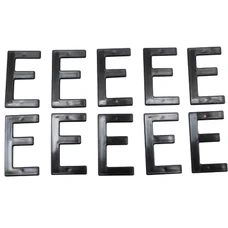 LETTRE PLAQUE TIFLEX  MOTO/SCOOTER 45mm  E  (VENDU PAR 10)