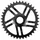 PLATEAU VTT DIRECT MOUNT 38DTS  NOIR ALU ESJOT VAE/E-BIKE MONO ACIER (POUR SYSTEME BOSCH 3ème GENERATION)