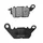BRAKE PADS -POLINI FOR YAMAHA 125 N-MAX 2015>, 125 TRICITY 2017> / MBK 125 OCITO 2015>, 125 TRYPTIK 2017>  (L 85.10mm - 98.23mm - H 38.65mm - 48.35mm - thk7,5mm)  (174.0182)  (ORIGINAL)
