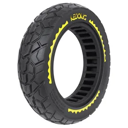 PNEU TROTTINETTE PLEIN CROSS 10 X 2.50/B44 NOIR LISERET JAUNE ULTRALEGER (LARGEUR INTERIEUR 46mm)