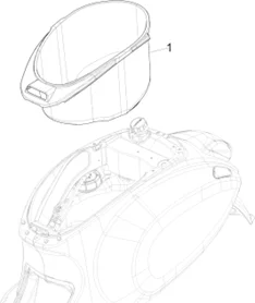 Logement casque - Dessous de selle
