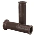 REVETEMENT POIGNEE DOMINO MOTO ON ROAD 6274 STYLE MARRON OPEN END 120mm (PAIRE)