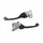 LEVIER DE FREIN/EMBRAYAGE MOTO OFF ROAD RETRACTABLE/PIVOT INCASSABLE HONDA 250 CRF R 2007>2023, 250 CRF RX 2019>2020, 450 CRF R 2007>2020, 450 CRF RX 2018>2020 NOIR (PAIRE)  -POLISPORT-